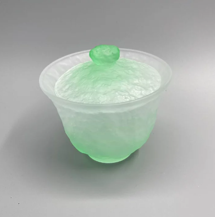 Gaiwan frosted glass green